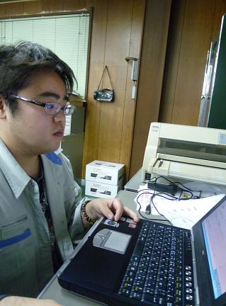 働いている様子