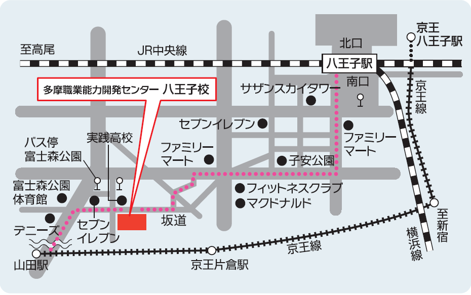 八王子校地図