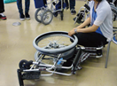 車椅子の タイヤ交換演習