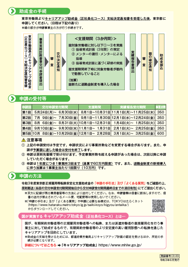 東京都正規雇用等転換安定化支援助成金 企業向け支援 Tokyoはたらくネット