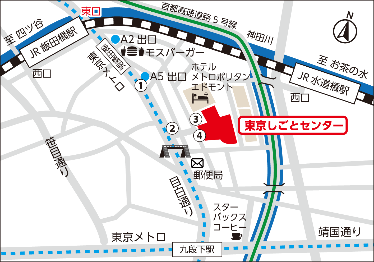 飯田橋A5出口