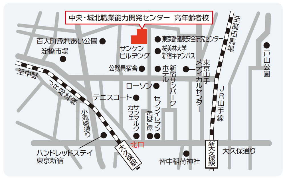 高年齢者校の案内地図