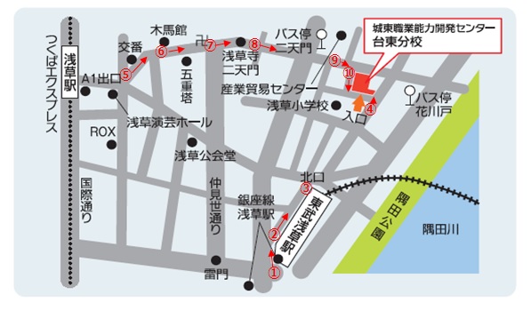 台東分校地図